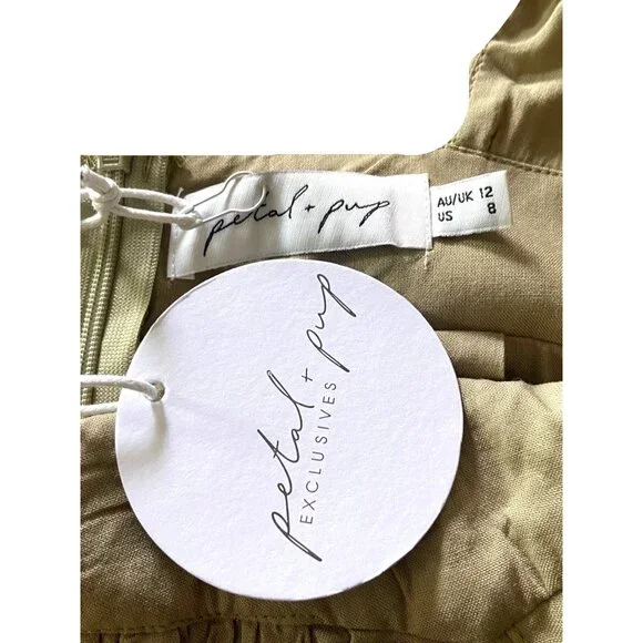 Petal & Pup Orin Jumpsuit Beige Size 8 NWT - Picture 3 of 15